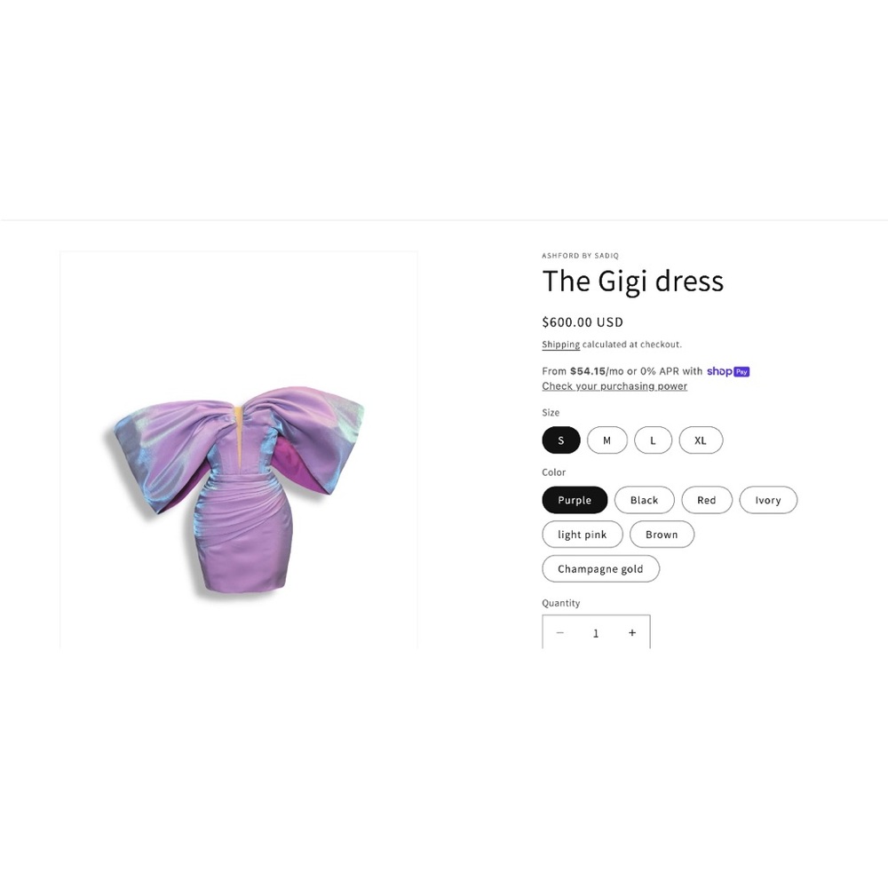 Purple Gigi Dress